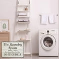 thumbnail image 3 of Laundry Room Wall Sign, “For Same Day Service, Do It Yourself” Vintage Metal Sign, 12 x 8 inch, 40 mil Laminated Rustproof Aluminum, Funny Laundry Décor, Wooden Pattern, 3 of 6