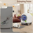 thumbnail image 4 of Homall Self Cleaning cat Litter Box with App Control, Automatic Cat Litter Box for Multiple Cats with Safety Protection/A Complimentary Garbage Bag, 4 of 7