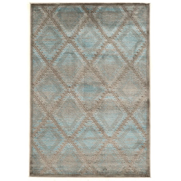 Hawthorne Collection Tapis 5 Pieds x 7 Pieds6 Pouces Bleu et Noir