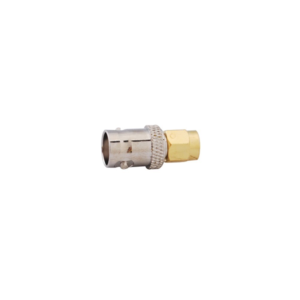 2pcs Rf Terminal Copper Alloy Connector Bncsma Adapter Bnc Female to Sma Plug Straight for