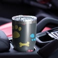 thumbnail image 4 of 30oz Cool Pet Background Dog Paw Tumblers Stainless Steel Tumbler with Lid and Straw,Vacuum Insulated Double Wall Travel Tumbler Cups Mug with Cleaning Brush for Coffee,Tea, 4 of 7