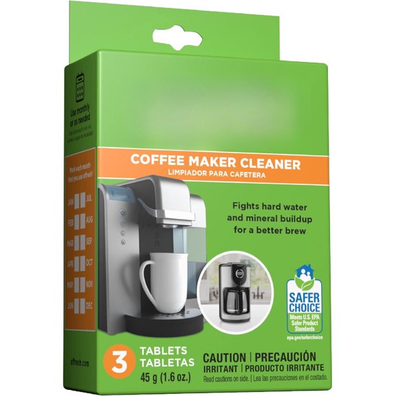 Coffee maker cleaner for multi-cup and single-cup brewers