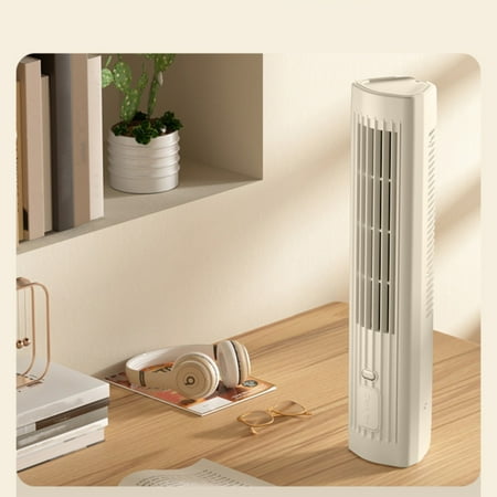 

2 Packs Fans Outfany ， ，2024New Air Conditioning Air Circulation Fan Multi Functional Vertical And Horizontal Use Turbine Flow Wind Leafless Desktop Tower Fan by xianyou