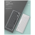 thumbnail image 3 of Kit de Teclado y Ratón Inalámbricos, Teclas Combinadas Bluetooth Recargables de 2,4G para Teclado IOS/Android/, Color Plateado, 3 of 5