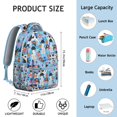 thumbnail image 6 of German Shorthaired Pointer Dog and Flower Backpack for School,Cute School Bag,Schoolbag with Adjustable Shoulder Straps & Padded Back,15.3"x11"x7.1"., 6 of 6
