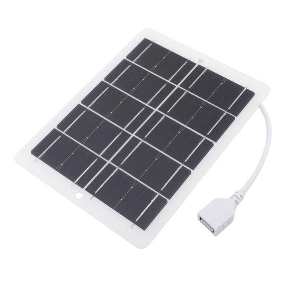 Solar Panel Charger, 3W 5V USB Transparent Protective Film Solar Panel for Hiking