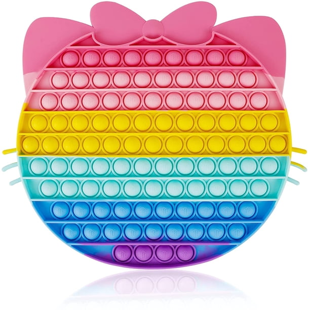 Tamaño grande Push Popper It Cute Fidget Pop Pops Sensory, Bubbles Popping Popitz, Extra Large Jumbo Giant Mega Huge Gigantic Popit Popitsfidgets Popet Rainbow Adepaton WMCH-359