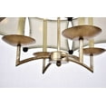 thumbnail image 2 of Elegant Lighting White Sails 4 Light Golden Iron & Flat Black Chandelier, 2 of 7