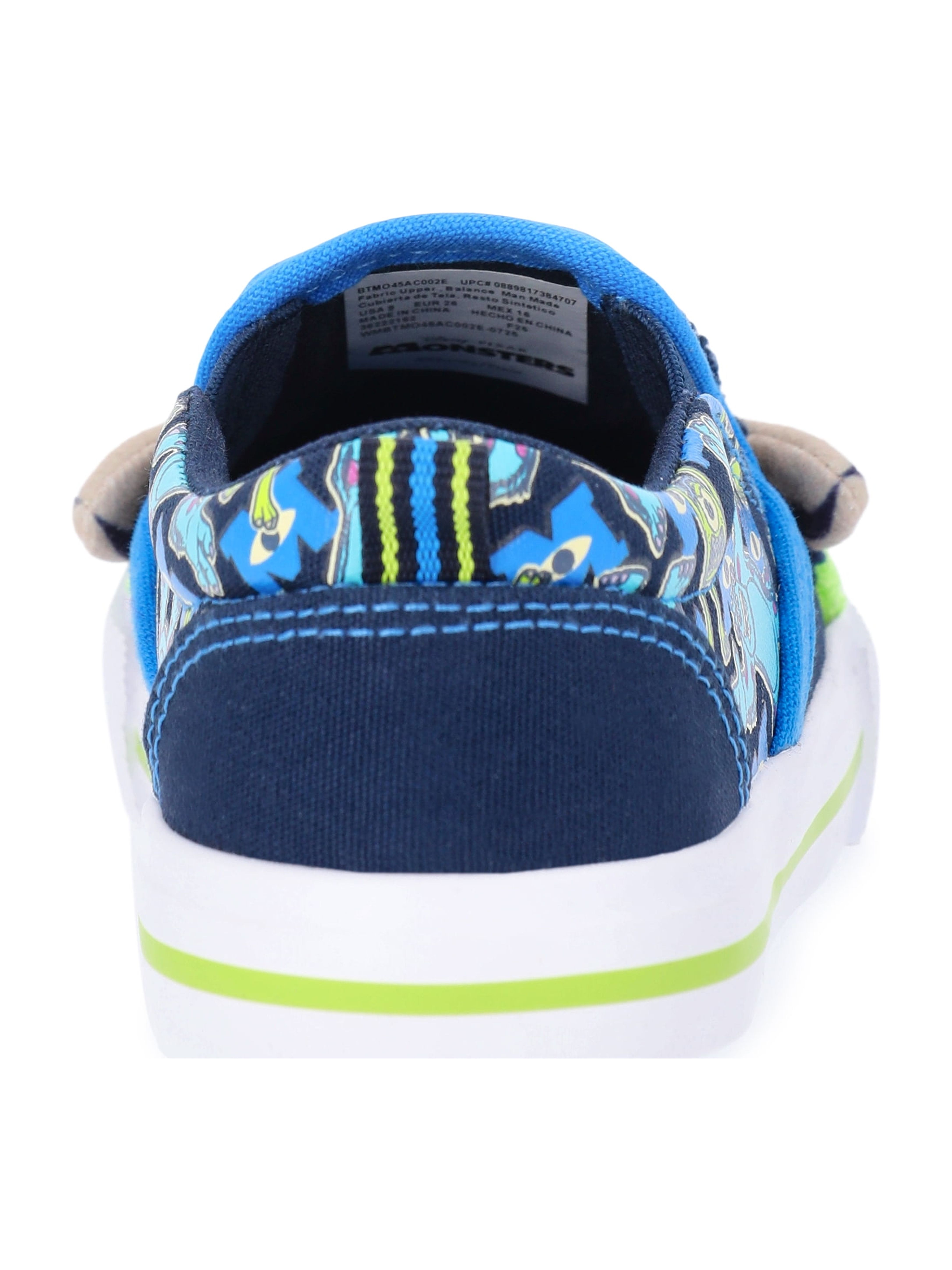 Disney's Pixar Monster's, Inc. Toddlers Kids Casual Slip on Sneakers