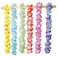 thumbnail image 3 of 36 cuentas tropicales hawaianas Luau Flower Lei Party Favors (3 docenas) Adepaton HMHZ1071, 3 of 7