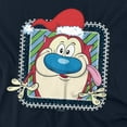thumbnail image 2 of Ren & Stimpy T-Shirt Festive Stimpy With Christmas Santa Hat Unisex Graphic Tee For Men & Women, 2 of 7
