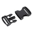 thumbnail image 4 of Black Plastic Dual Adjustable Strap Buckles, Quick Release Buckle, 5Pcs, Replacement for Backpack, DIY Craft, 4 of 8