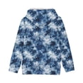 thumbnail image 3 of Tdoqot Girls Tie Dye Fashion Hoodie- Casual Fall Cute Long Sleeve Kids Pullover Sweatshirt Blue Size 6, 3 of 7