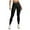 Black, variant on GEWSEY Women Seamless Leggings Smile Contour High Waist Workout Gym Yoga Pants (Grey, L)