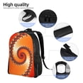 thumbnail image 5 of Fuzoiu Orange Rotating Print Laptop Backpack,Work Business Backpacks, Large Capacity Nurse Bag College Bookbag for School, Waterproof Casual Daypack for Travel, 5 of 8