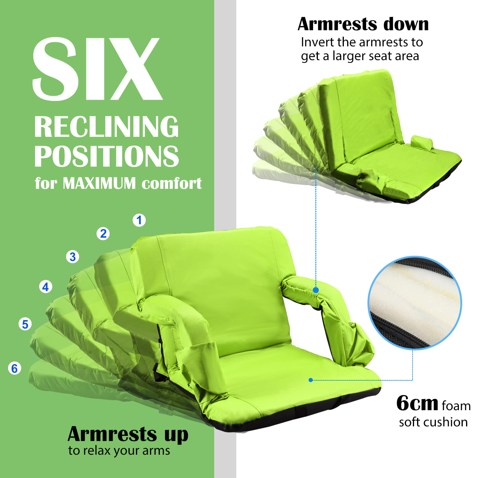 Stadium Seat Cushion w/ Handle - Brilliant Promos - Be Brilliant!
