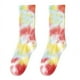 thumbnail image 5 of Calcetines de algodón teñido anudado hasta la mitad de la pantorrilla, calcetines de marea de calle, calcetines de mujer, moda degradada, deportes, marea personalizada, 5 of 5
