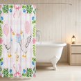 thumbnail image 3 of Erosebridal Goose Shower Curtain 72Wx84L for Girls, Pink Gingham Waterproof Bathroom Shower Curtain, 3 of 5