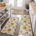 thumbnail image 2 of Sunflower Pattern Kitchen Rugs Sets Of 3,Kitchen Runner Rugs Non Skid Washable,Decorative Kitchen Floor Mats for Kitchen,Sink,Laundry,17"x30"+ 17"x47" + 17"x59", 2 of 6