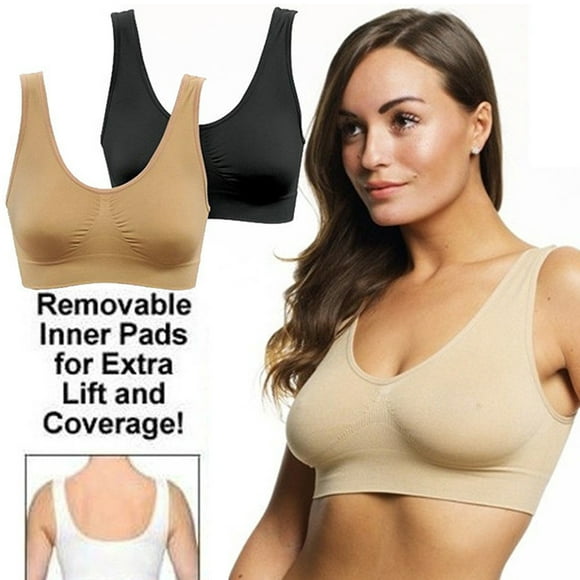 As Seen On Tv Dream By Genie Bra Seamless Pullover Bra With Adjustable Lift-Padded Nude-Large (Bust 37-40)