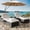 Beige, variant on IdealHouse Outdoor Chaise Lounge Set of 2, 5-Position Adjustable PE Wicker Sun Loungers with Thick Quick-Dry Cushions for Poolside Patio Backyard, Beige
