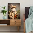 thumbnail image 5 of UXIEQU Vintage Rabbit Portrait Oil Canvas Art 15.75x11.81 Inches, 5 of 8