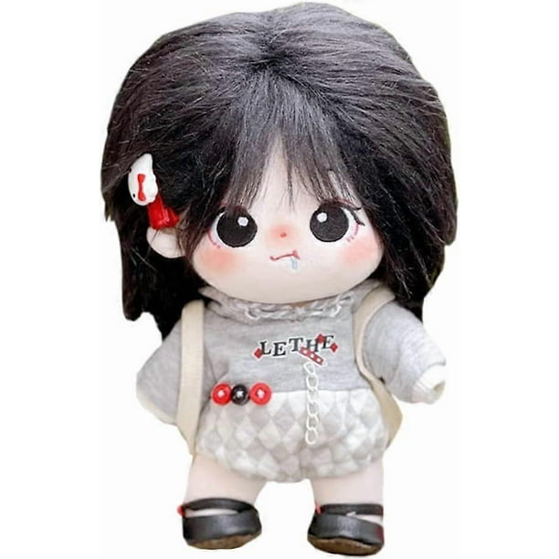 20cm Plush Doll Girl Naked Humanoid Stuffed Body no Attribute 8" Normal Body Dress Up Gifts (a-25-without Skeleton)