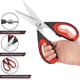 thumbnail image 2 of Tijeras de cocina, paquete de 2 tijeras de cocina, tijeras para carne resistentes, tijeras de cocina aptas para lavavajillas, afiladas de acero inoxidable multiuso, 2 of 4