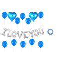 thumbnail image 1 of Bewildely Globo con letras de amor, confesión del Día de San Valentín, globo con corazón de amor, monograma de película de aluminio, decoración para Kits de decoración para fiestas Azul Bewildely HA8818-04B, 1 of 6
