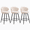 Beige, variant on Rongbuk 360° Swivel Modern Bar Stool Set of 3, 26" Upholstered Counter Height Bar Stools with Wingback, Soft Linen Fabric, Counter Chairs with Arm for Home Bar or Kitchen Island