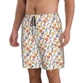 thumbnail image 2 of Naloa Retro Floral Men's Beach Shorts, Surfing shorts, Swim trunks, Quick Dry Swim Trunks for Surfing Beach Fun - Small, 2 of 9