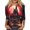 Black, variant on Womens Halloween Shirts 3/4 Sleeve Halloween T-Shirt, Crew Neck Loose Fit Print Blouse for Fall Casual and Party White 3XL