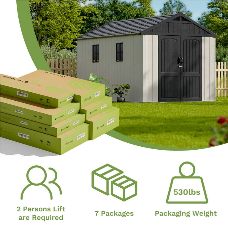 Walmart Black Friday Deals 2025 - Patiowell 8x12 Resin Storage