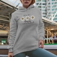 thumbnail image 2 of Don't You Think Daisies Are the Friendliest Flower, Daisy & Bee Art Merch Gift, Heather Grey Hooded Sweatshirt or Hoodie, Medium, 2 of 5