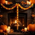 thumbnail image 6 of Halloween Garland 59in Marigold Artificial Flower Hanging String for Festival Wedding Diwali Home by OVFUIZ, 6 of 7