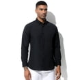 thumbnail image 5 of Casey Kevin Mens Dress Shirts Long Sleeve Slim Fit Stretch Wrinkle Free Formal Shirt Business Casual Button Down Shirts, 5 of 11