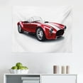 thumbnail image 1 of Cars Tapestry, Rear View of a Futuristic Sports Car Motion Power Transportation Vehicle Sublime Theme, Fabric Wall Hanging Decor for Bedroom Living Room Dorm, 2 Sizes, Red Black, by Ambesonne, 1 of 1