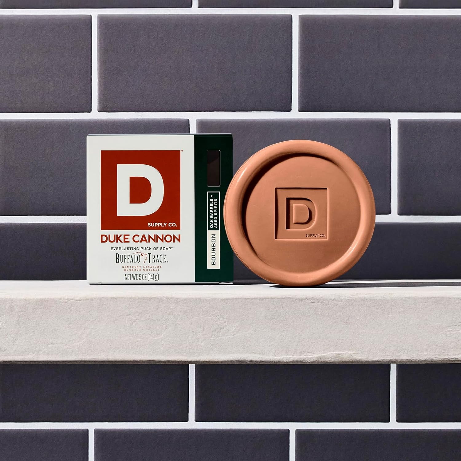 (6 pack) Duke Cannon Bourbon Soap Puck, Oak & Bourbon Scent, 5 oz