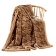 thumbnail image 1 of Manta polar ultra suave clásica con diseño de pata de gallo para todas las estaciones, mantas bohemias cálidas y acogedoras para cama, sofá, oficina, camping, 1 of 5
