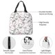 thumbnail image 4 of Fotbe Alpacas and Hearts Bolsa Térmica con Estampado y Forro de Aluminio Grueso Bolsa de Almuerzo con Bolsillo Frontal para Hombres y Mujeres, Ideal para Trabajo, Escuela, 4 of 8