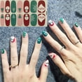 thumbnail image 2 of Adhesivos decorativos para manicura, kits de esmaltes navideños, 14 láminas completas con purpurina para uñas, 2 of 2