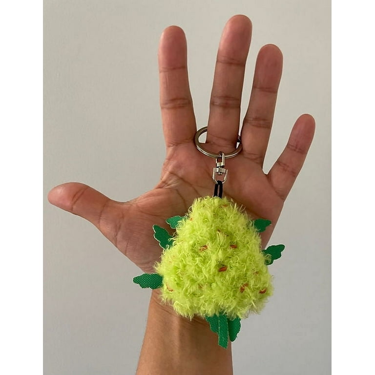 PAW:20 Bud The Weed Nug Keychain | Funny | Cool Plush Keychain | Fun Novelty Gift | Soft Fleece | Adult Fidget Toy
