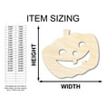thumbnail image 2 of Unfinished Wood Smiling Pumpkin Shape - Craft - up to 46" 8" / 1/2", 2 of 5