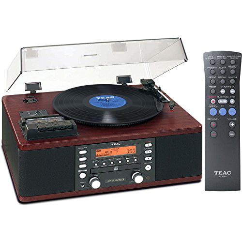 TEAC LP-R550USB Turntable CD & Cassette Audio Dubbing Recorder System |  Walnut
