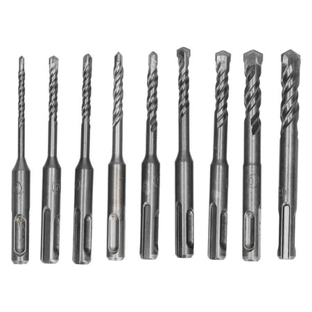 

Masonry Drill Bit Set Carbide Tip Rotary Hammer Tool for Brick Concrete Rock 412mm Diameter160mm