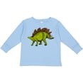 thumbnail image 3 of Inktastic Smiling Stegosaurus Boys or Girls Long Sleeve Toddler T-Shirt, 3 of 5