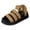 Brown, variant on Platform Sandals Women Soft Insole Wedge Cut out Arch Support Slides Adjustable Strap Casual Shoes for Summer Work Travel Wedding Black Size 9.5