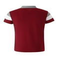 thumbnail image 4 of Men T-Shirt Short Sleeve Color-Contrast Stripe Slim-Fit Lapel Tops, 4 of 6
