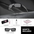 thumbnail image 3 of Oakley OO9014 Gascan Rectangle Shaped Non-Polarized Sunglasses for Men - Includes Official Eyewear Kit - Polished Black Frame with Grey Lens, 3 of 6