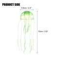 thumbnail image 2 of Unique Bargains Aquarium Jellyfish Glow Decor Fish Tank Fluorescent Jellyfish Ornaments Green 2.3"x5.9" with Suction Cup, 2 of 6
